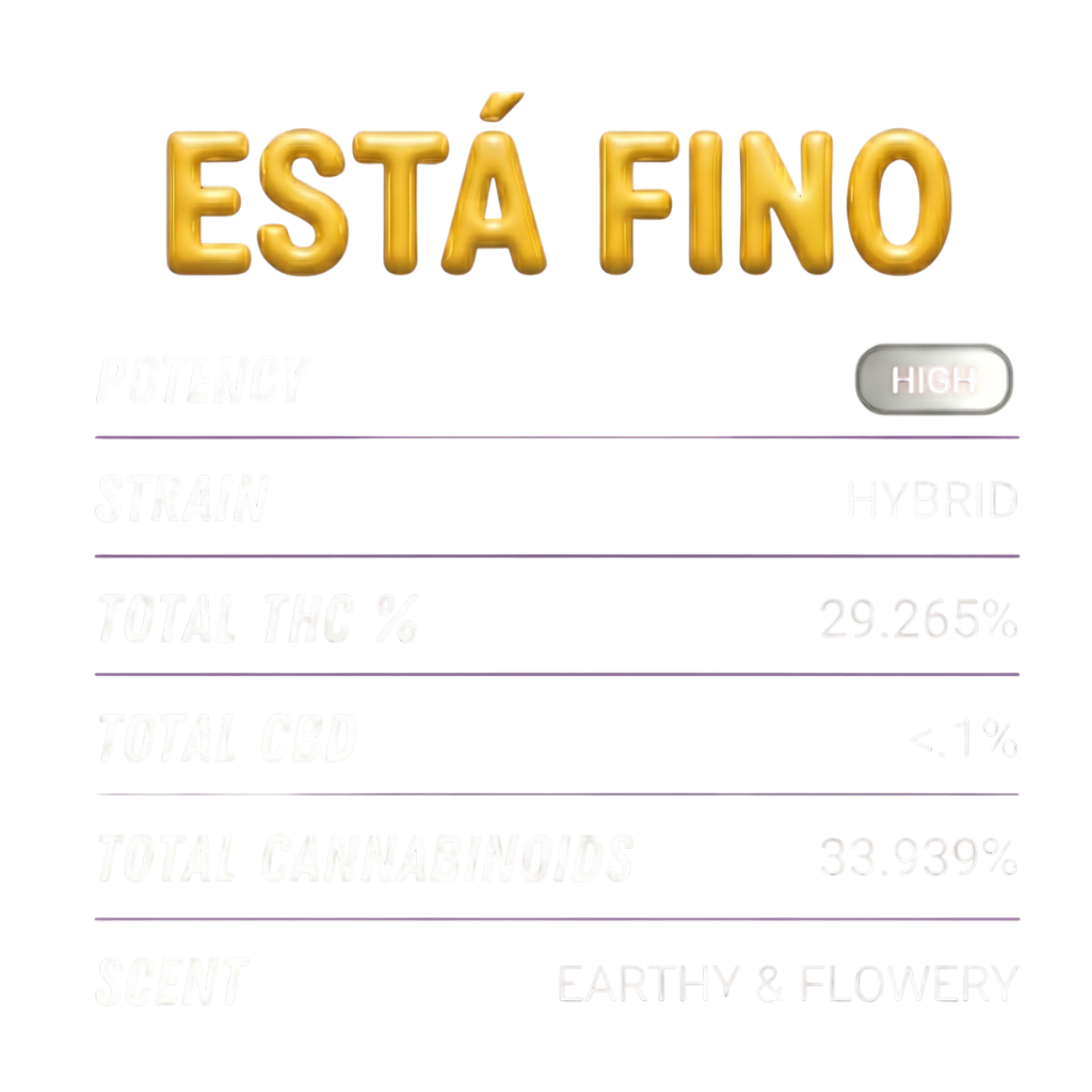 Está Fino | Flor THCa Híbrida 33% Premium