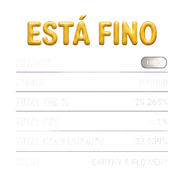 Está Fino | Flor THCa Híbrida 33% Premium